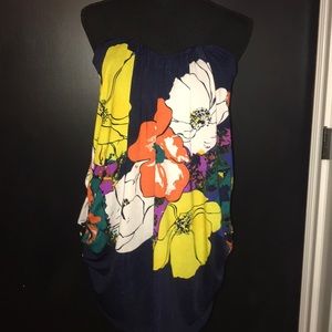 Sweetheart neckline Long Floral shirt/dress